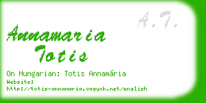 annamaria totis business card