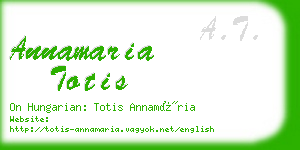 annamaria totis business card